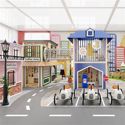 Mini Town: مرکز بازی Pretend Custom که در آن بچه ها مشاغل را از طریق نقش آفرینی سرگرم کننده کاوش می کنند